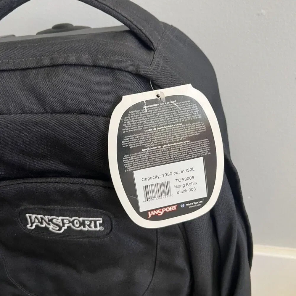 Jansport Wheeled Backpack Black NEW